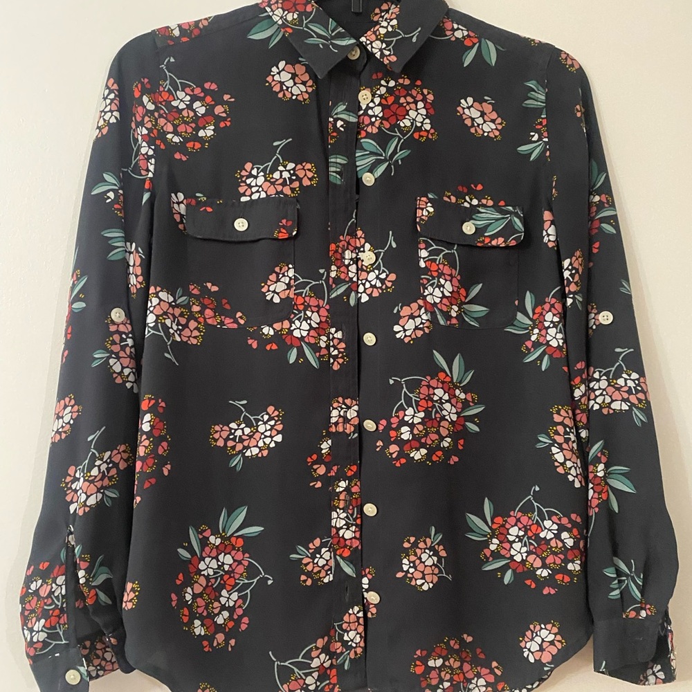 Loft Vibrant floral blouse